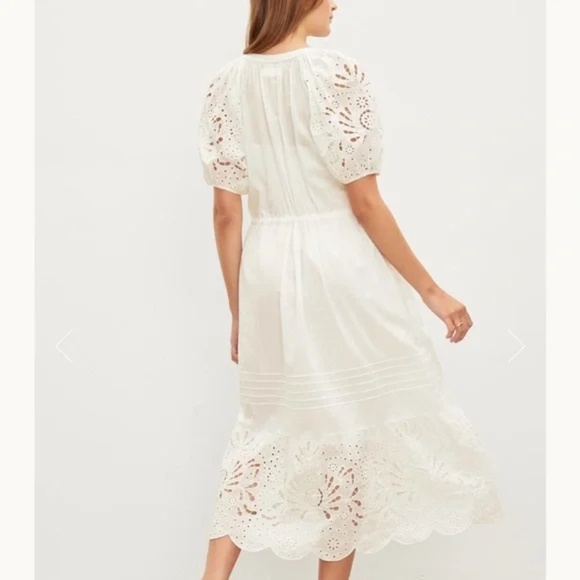 NWT Velvet Nadia Embroidered Cotton Lace Dress Boho Chic XS - Picture 12 of 13